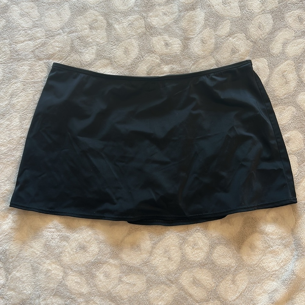 Athena Womens Swim Skirt Black Size 16